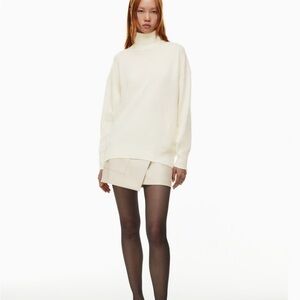 Aritzia Cream Turtleneck Sweater